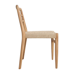 Sedia da giardino in teak Verano - Naturale