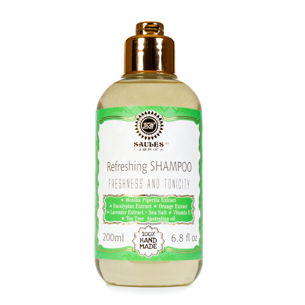 Erfrischendes Shampoo für alle Haartypen, Frische und Spannkraft, 200 ml