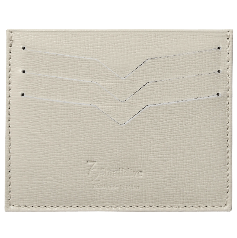 Porte-cartes de crédit Saffiano Ivoire