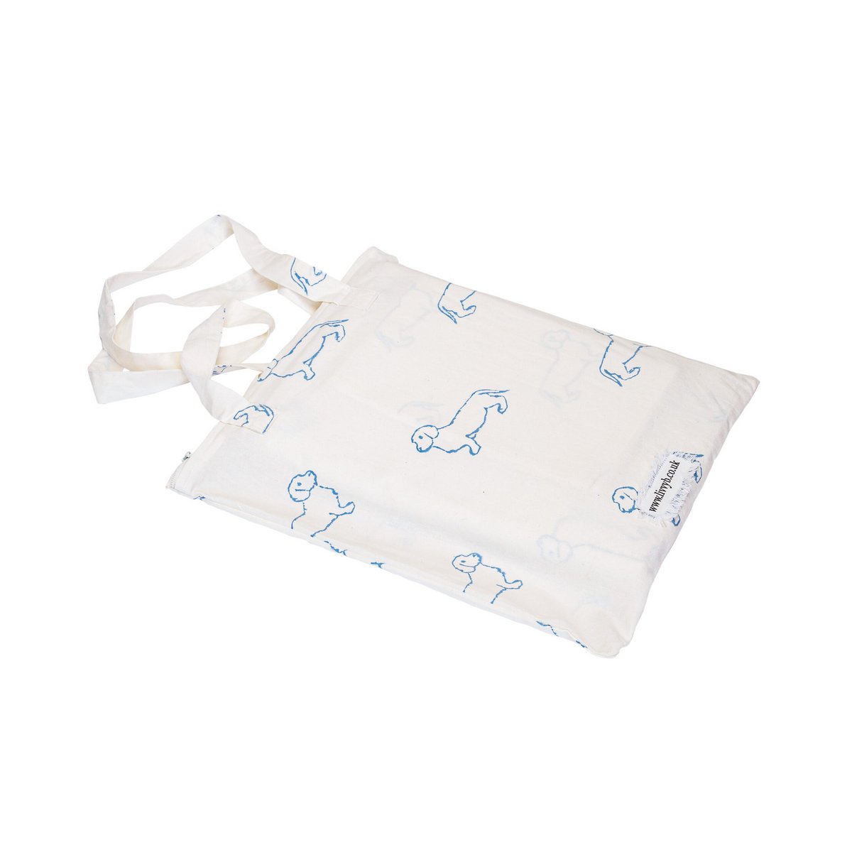 Literie de lit bébé teckel bleu