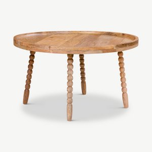 Jammu Coffee Table, Natural Mango Wood