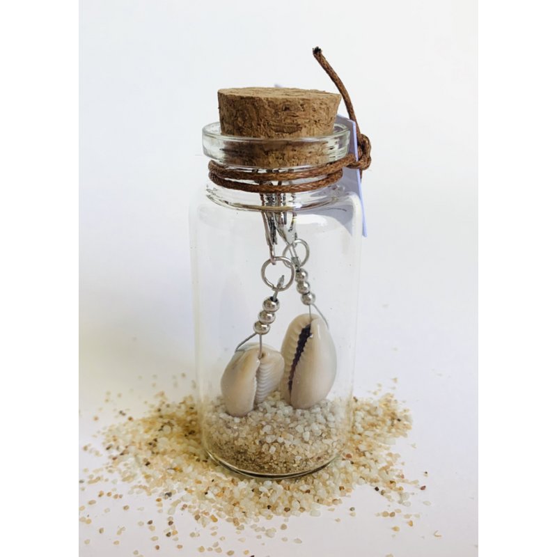 Flasche Ohrring Kauri