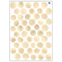 Muursticker met aquarel stippen