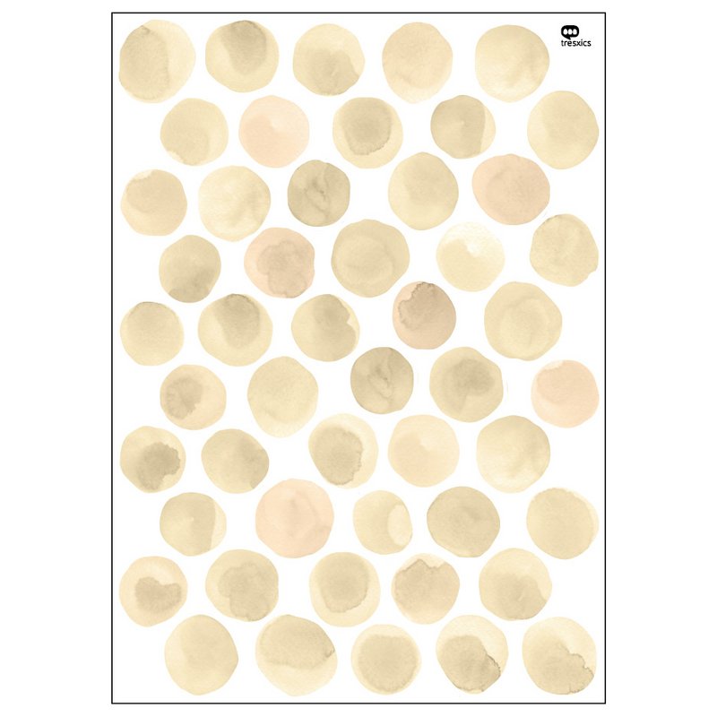 Akvarel prikker wallsticker