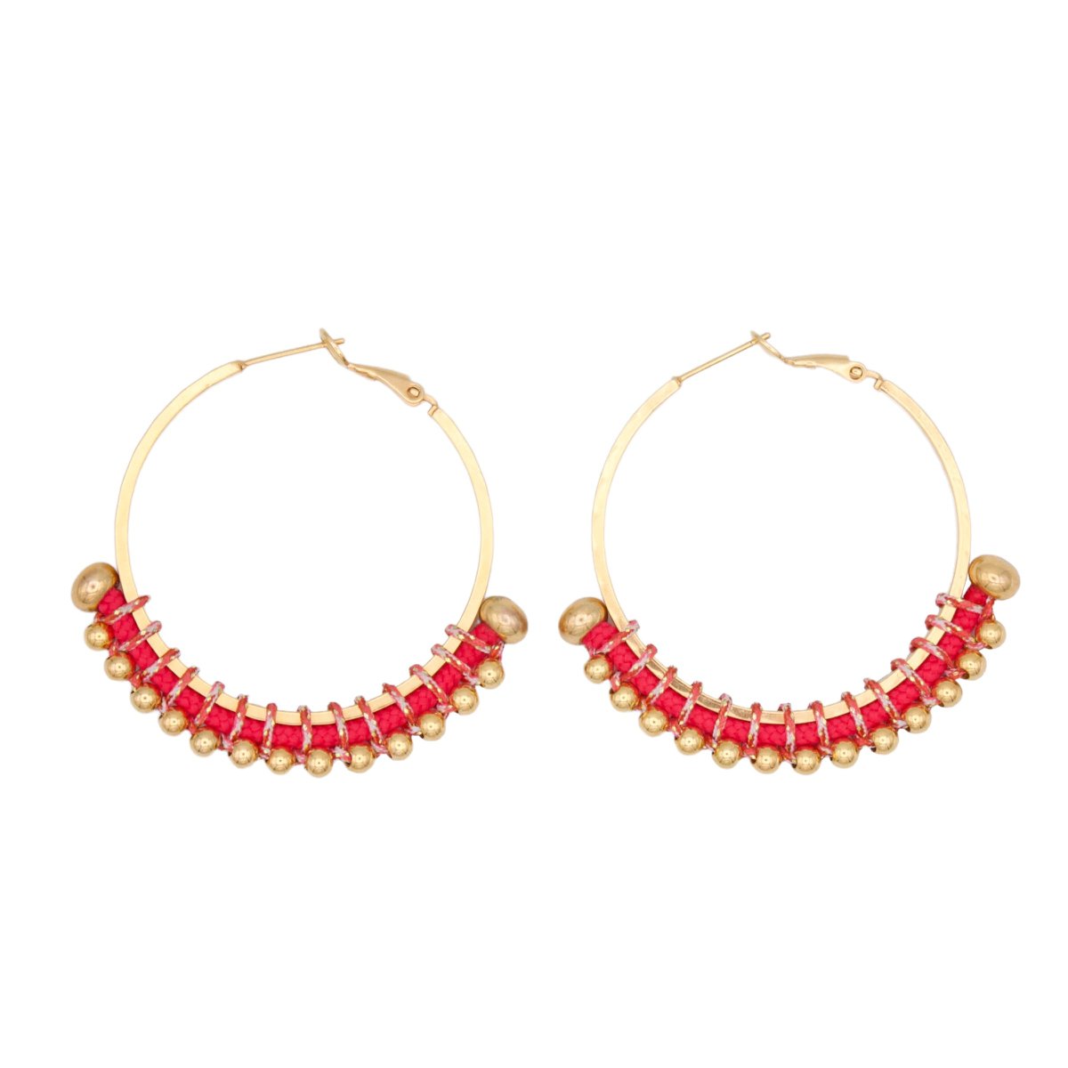BURITICA colorful golden hoops 