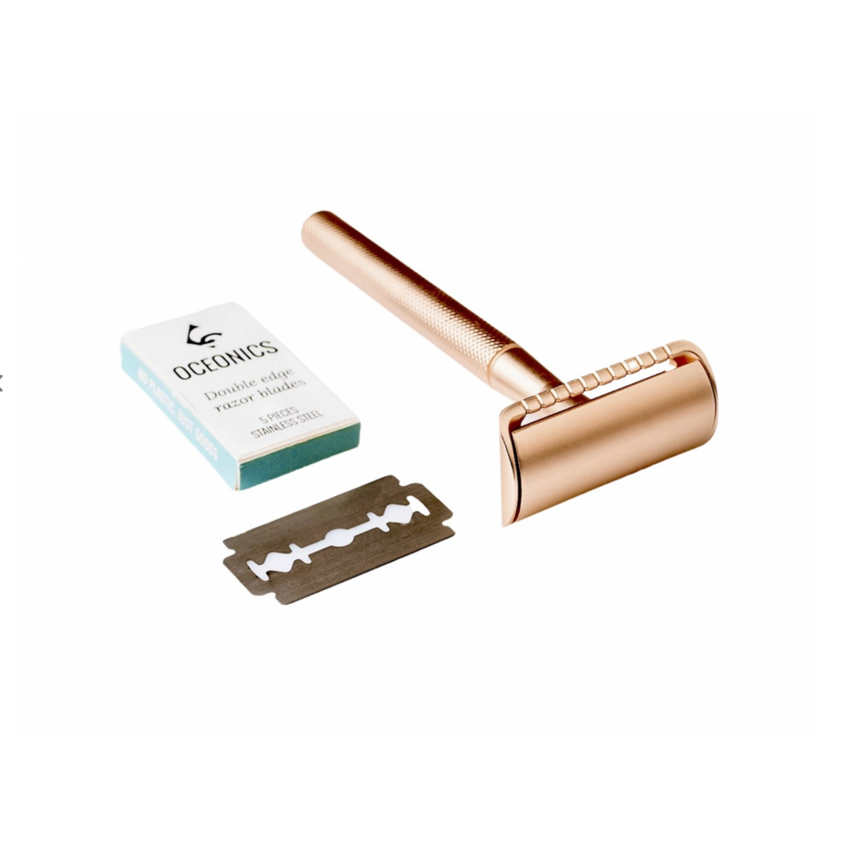 Safety Razor Rose Gold Round | zero waste | Plastic free shaving