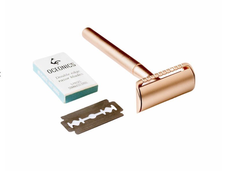 Safety Razor Rosé Goud Round | zero waste | Plastic vrij scheren