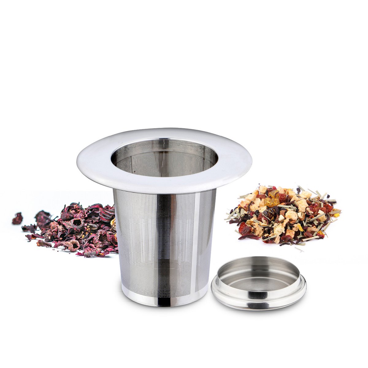 Theefilter met brede rand