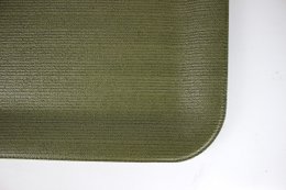 Tablette plate grande bac à portion en tricot vert enduit