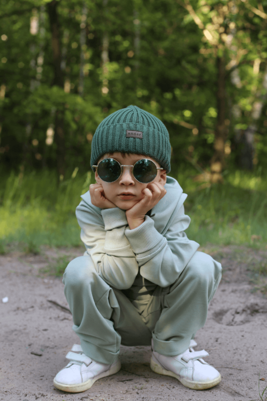 Czapka - 100% bawełna ACHILLE - GREEN