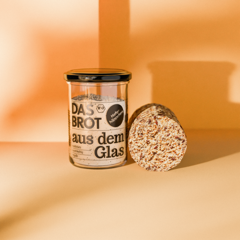 Bio-Brotbackmischung im Glas "Haferhäppchen" (200 g)