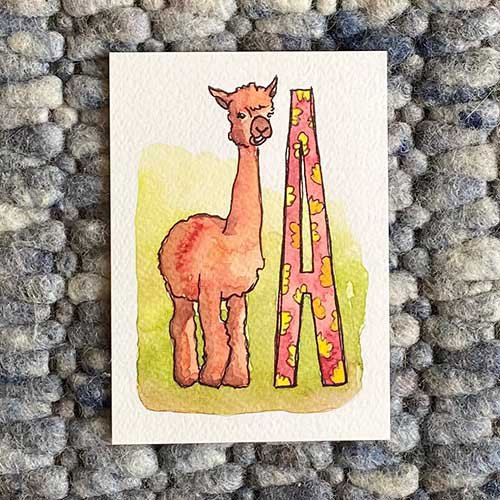 Tarjetas ABC de animales (tamaño A6)