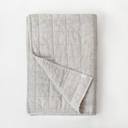Melange Linen Quilted Blanket