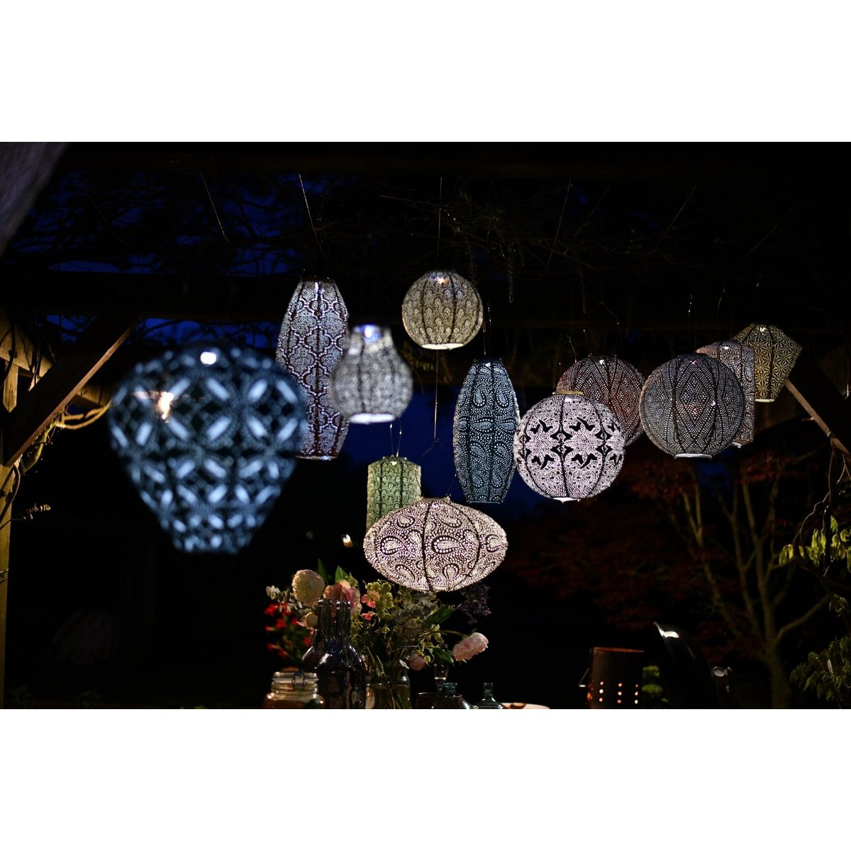 Lumiz Solar Lampion Mandela Cylinder - 18 cm - Tope ligero