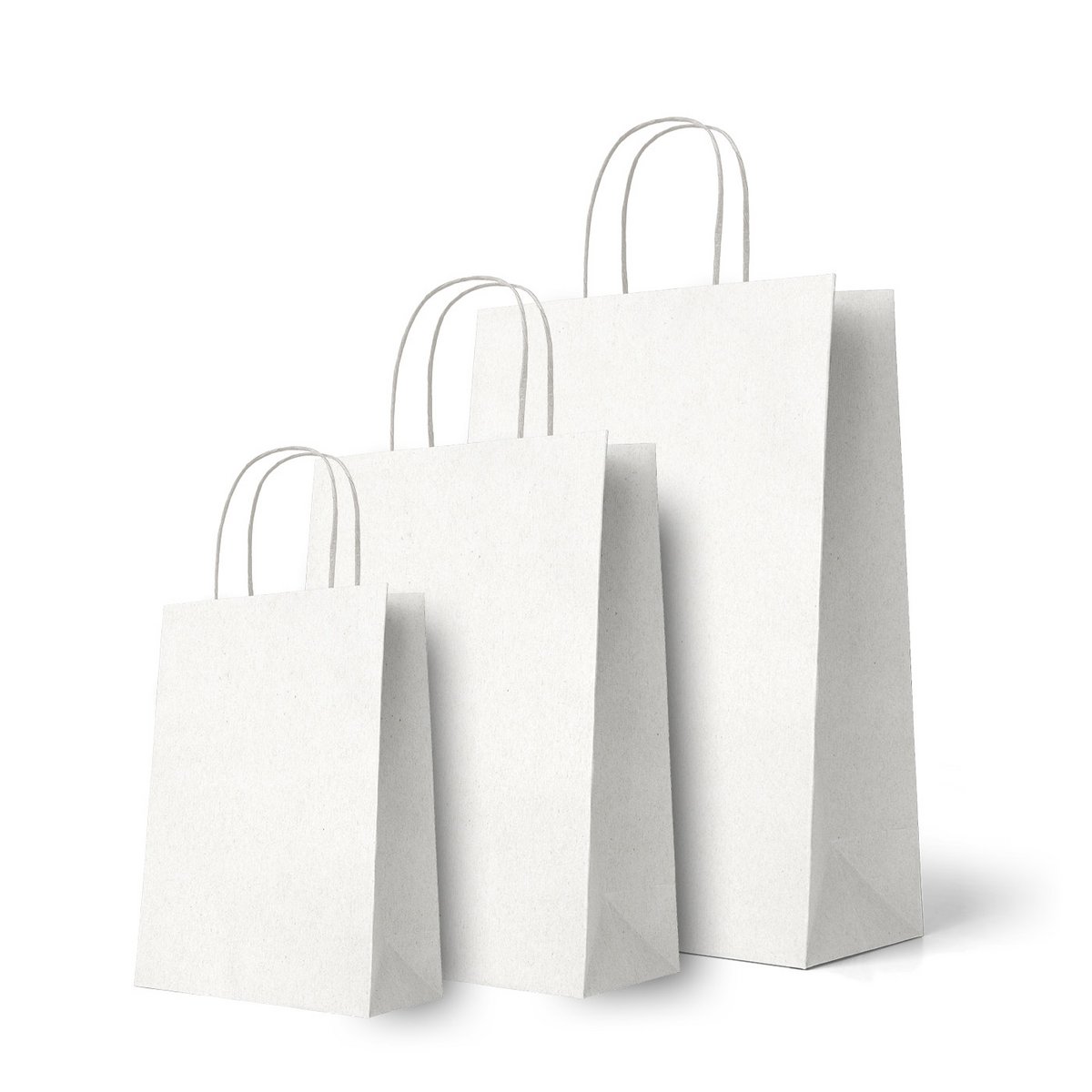 Paper carrier bags unprinted