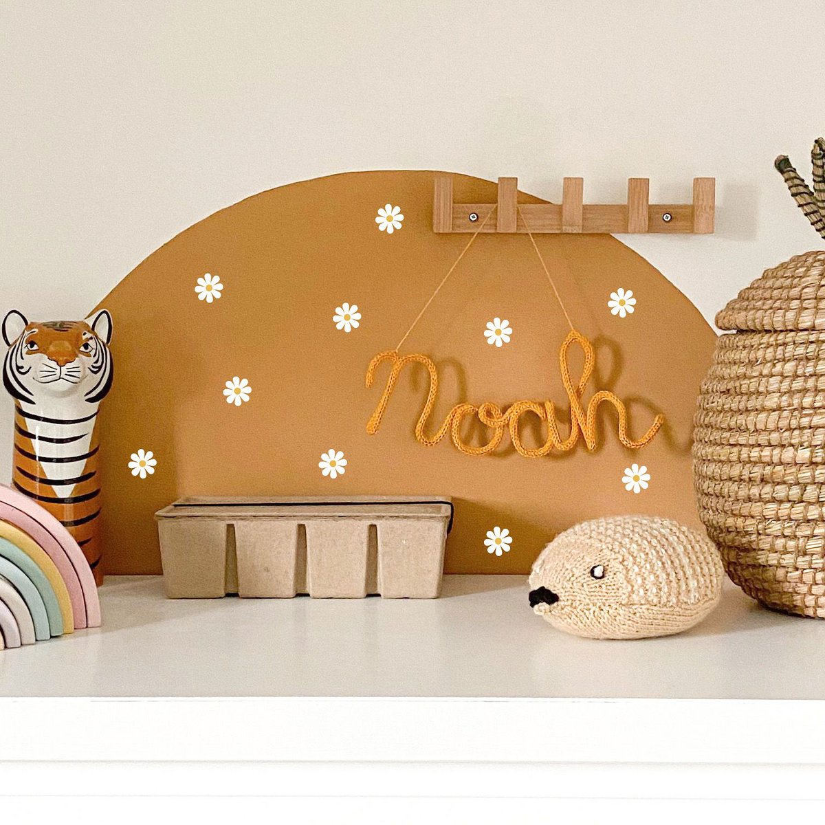 Sticker mural marguerites