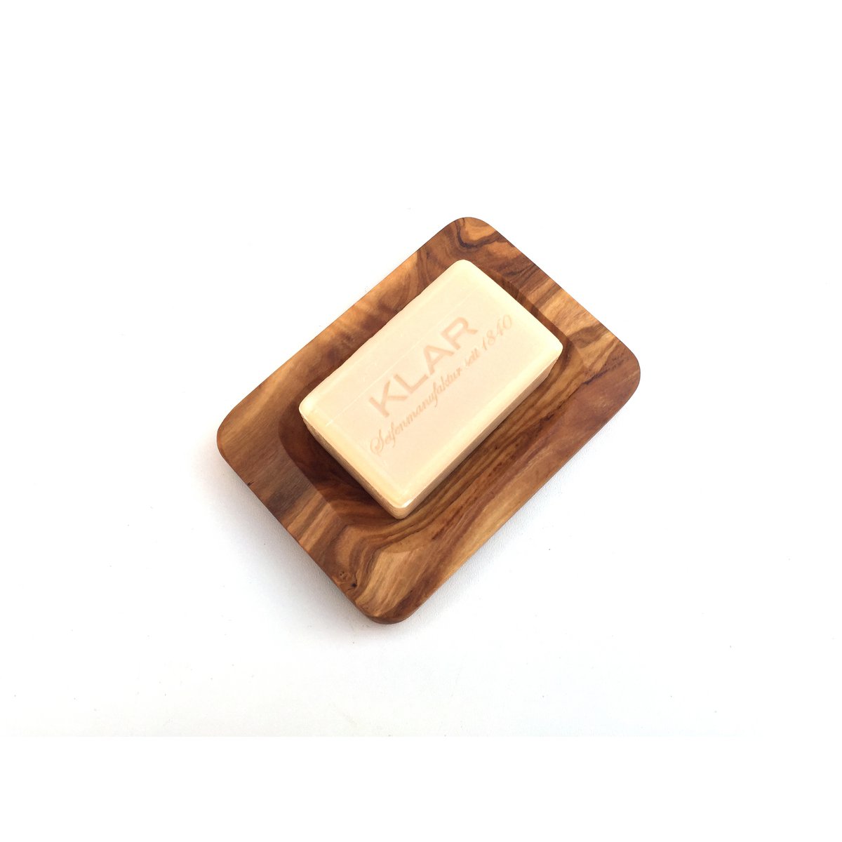 Soap dish rectangular rounded Soap dish made of olive wood