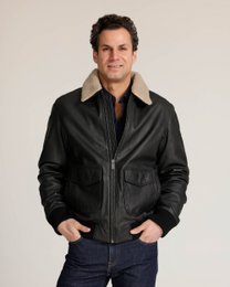 Jackson │ Shearling Leder Bomberjacke
