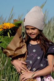 Chapeau d'été NICOLE BEIGE pour fille