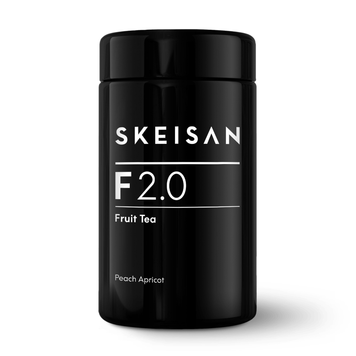 F 2.0 theeglas: Gearomatiseerde fruittheemelange met perzik-abrikoos smaak