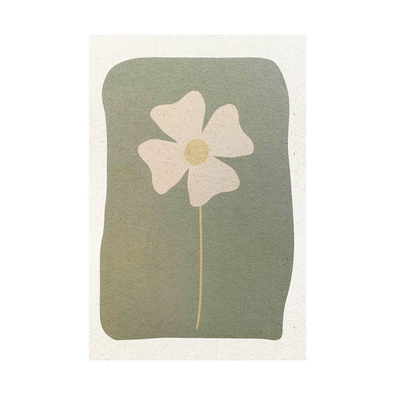 Postcard | Shape | Flower | eco