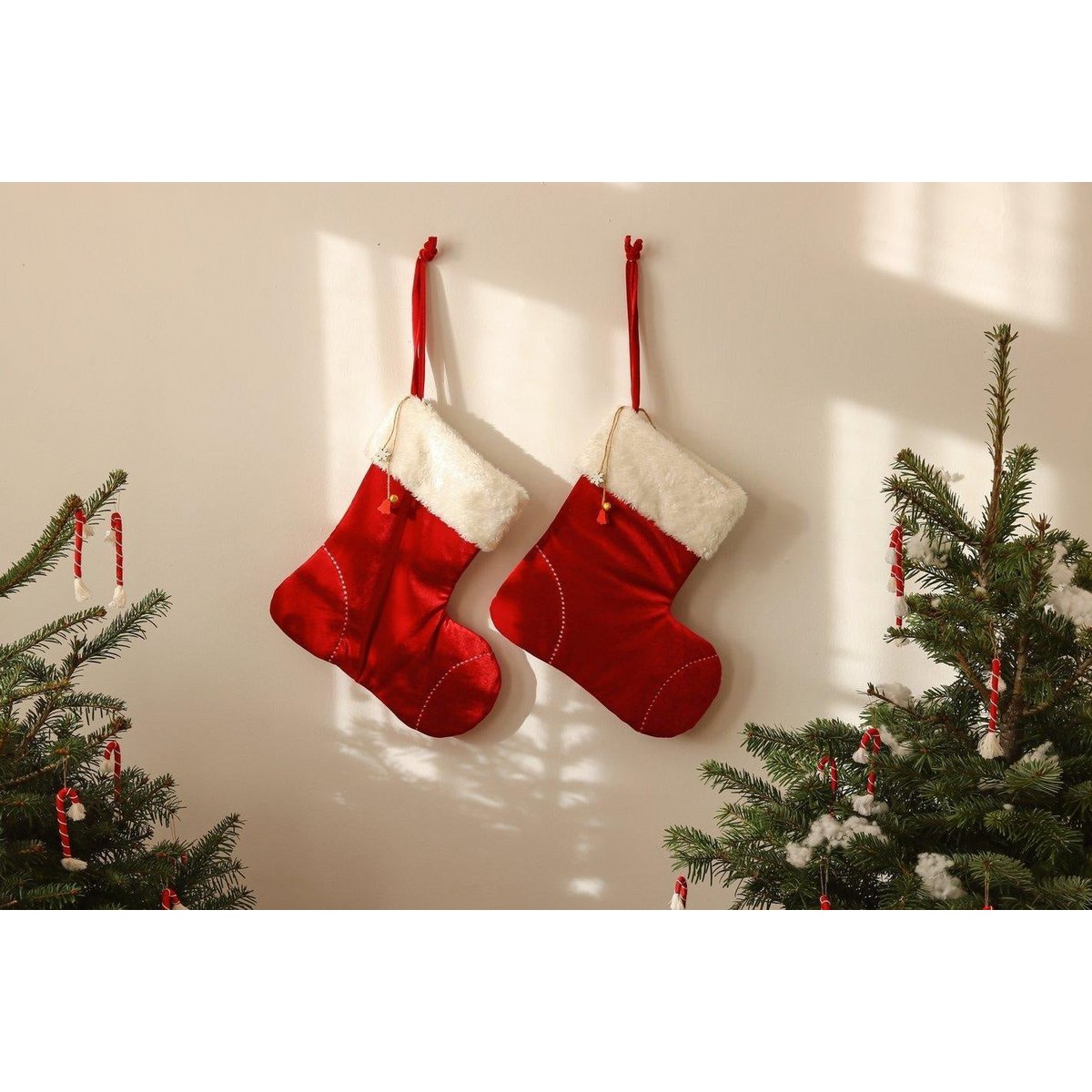 Calcetín familiar navideño “Red Candy”, regalo navideño