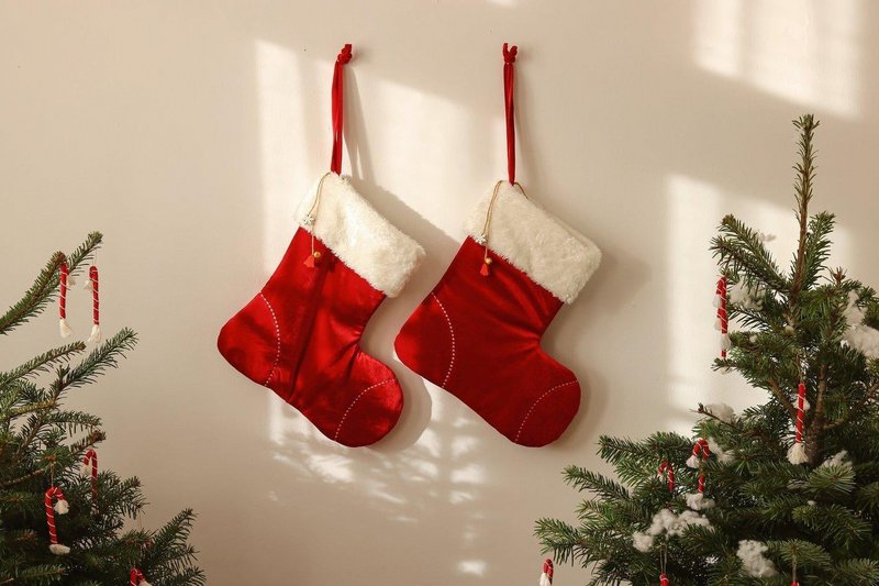 “Red Candy” Christmas Family Stocking, holidays gift