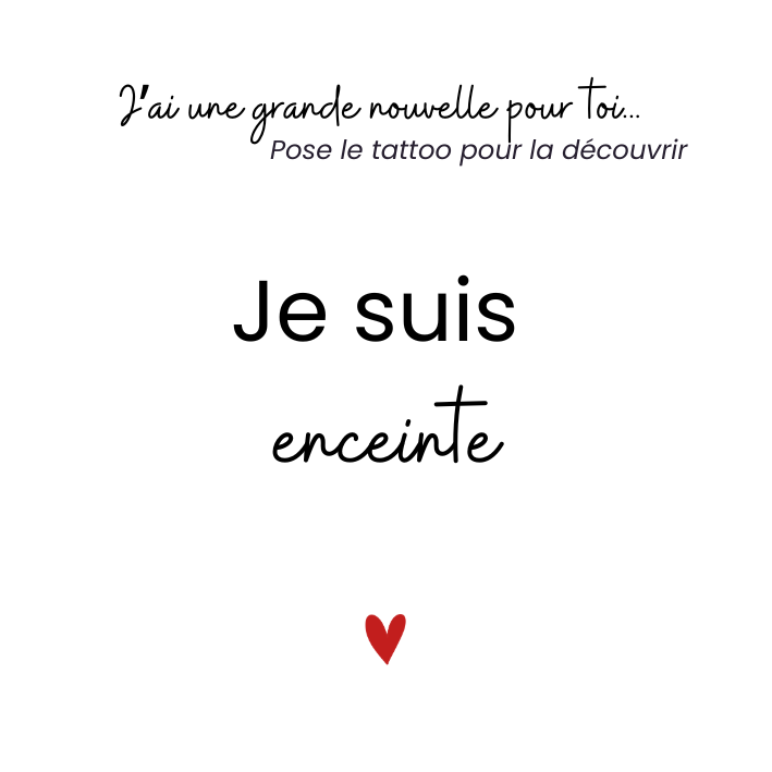 Tatuaggio temporaneo di siOoou - Sono incinta X5