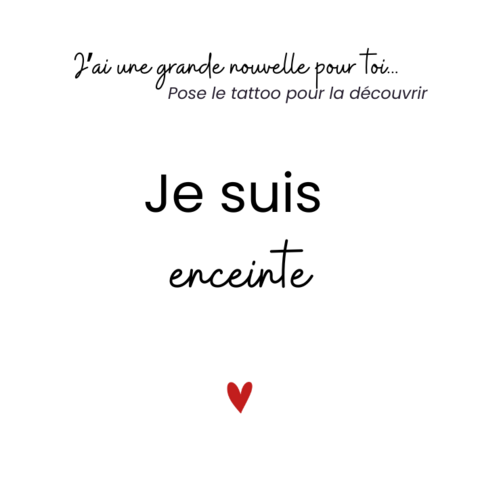 Sioou temporary tattoo - I am pregnant X5