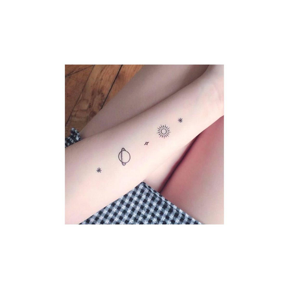 Tijdelijke tattoo: Planeten
