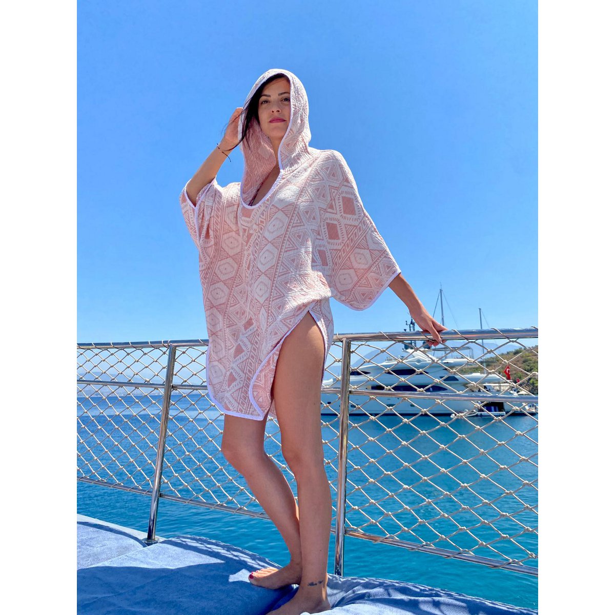 Bomuldsgaze Beach Poncho