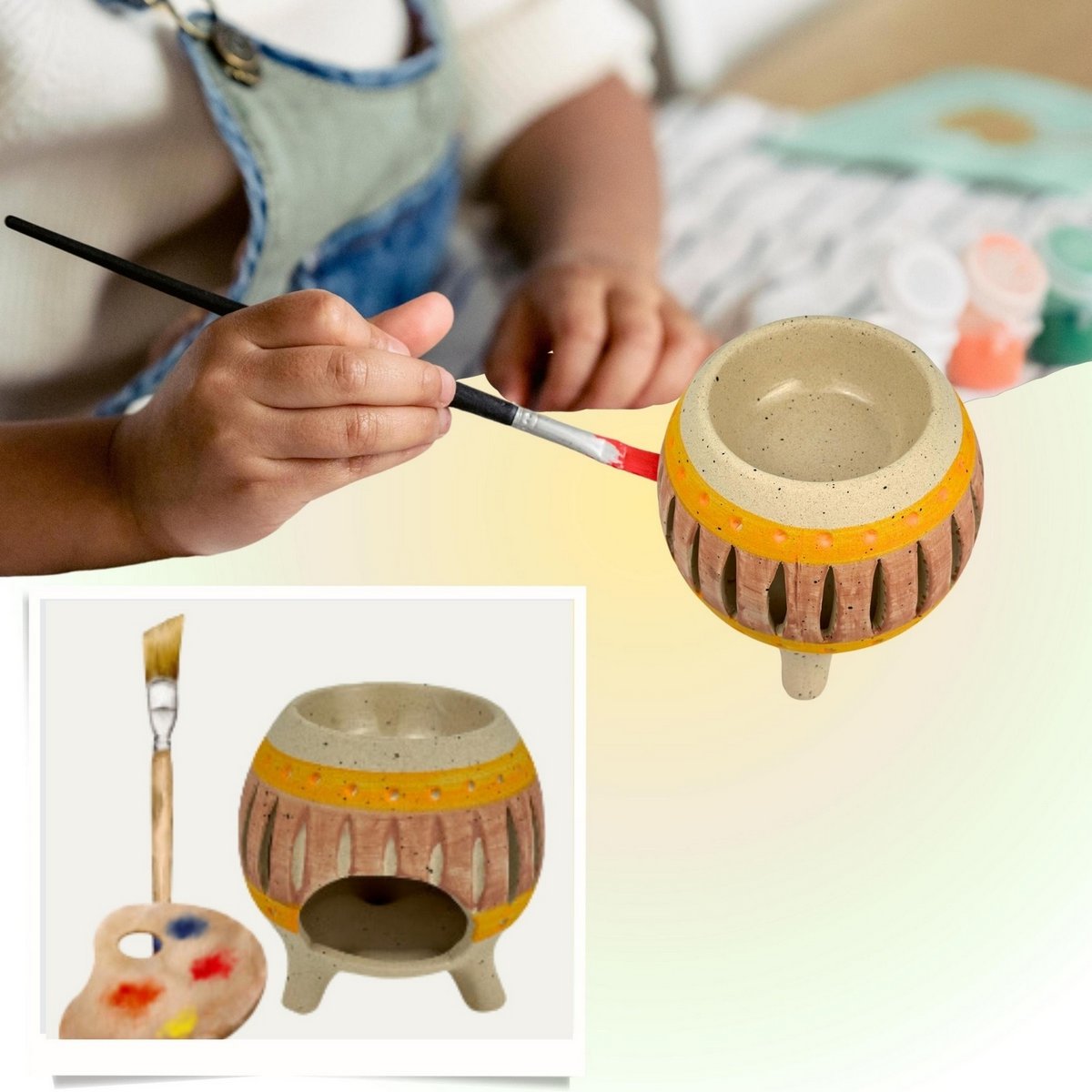 Creativity Series perfume burner – Ballo – Matte ceramic – Handcrafted – Customizable – Original gift idea