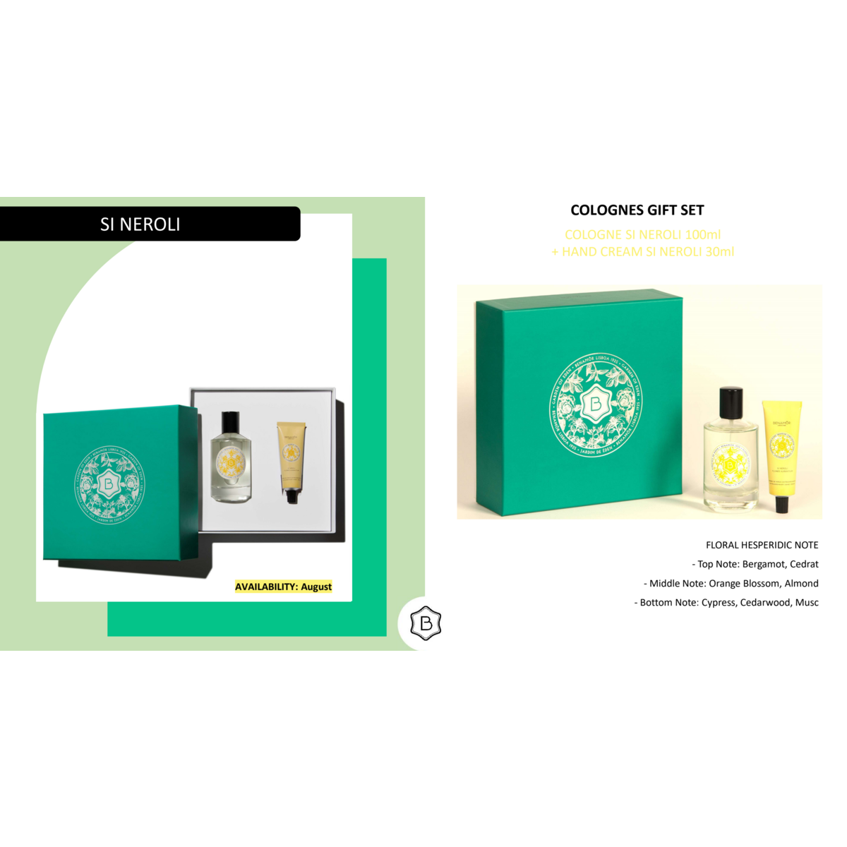 Gift Box Cologne + Handcream