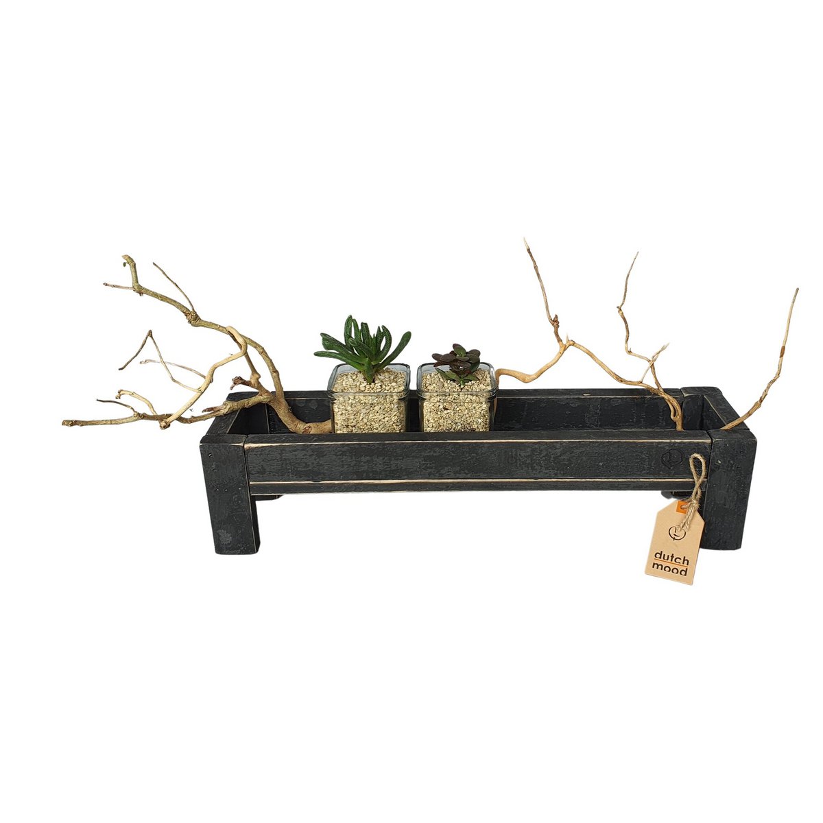 tray black berlin glass hold narrow 50