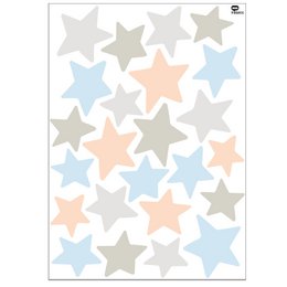 Soft stars wall sticker