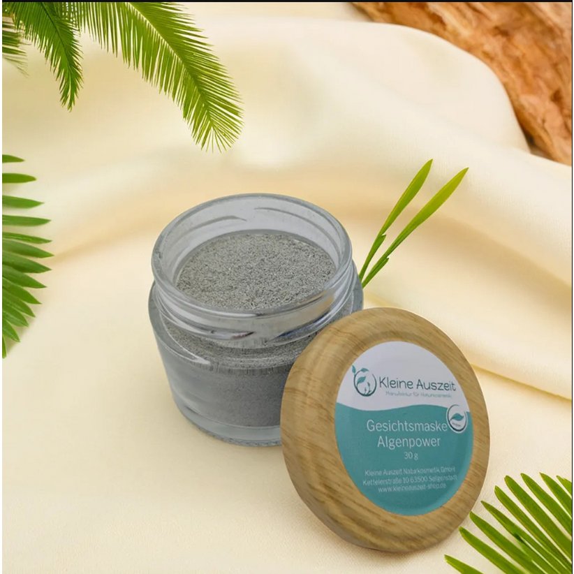 Gesichtsmaske Algenpower - Superfood für die Haut, Mineralien, Vitamine und Antioxidantien fördern die Strahlkraft der Haut