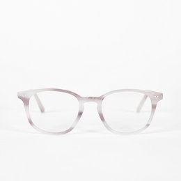 Acetate frame eyeglasses in a round shape with a shadow color.