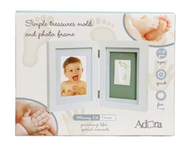 Adora Double Frame – Baby Hand/Footprint & Photo