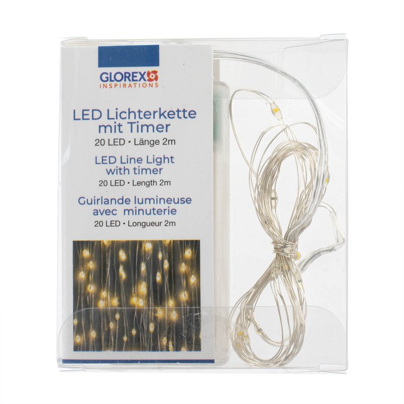 LED Lyskæde 20:00, timer