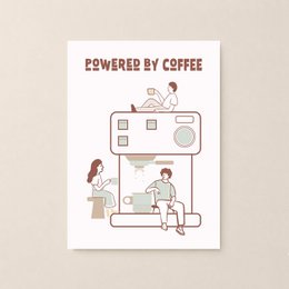 Powered By Coffee Plakat