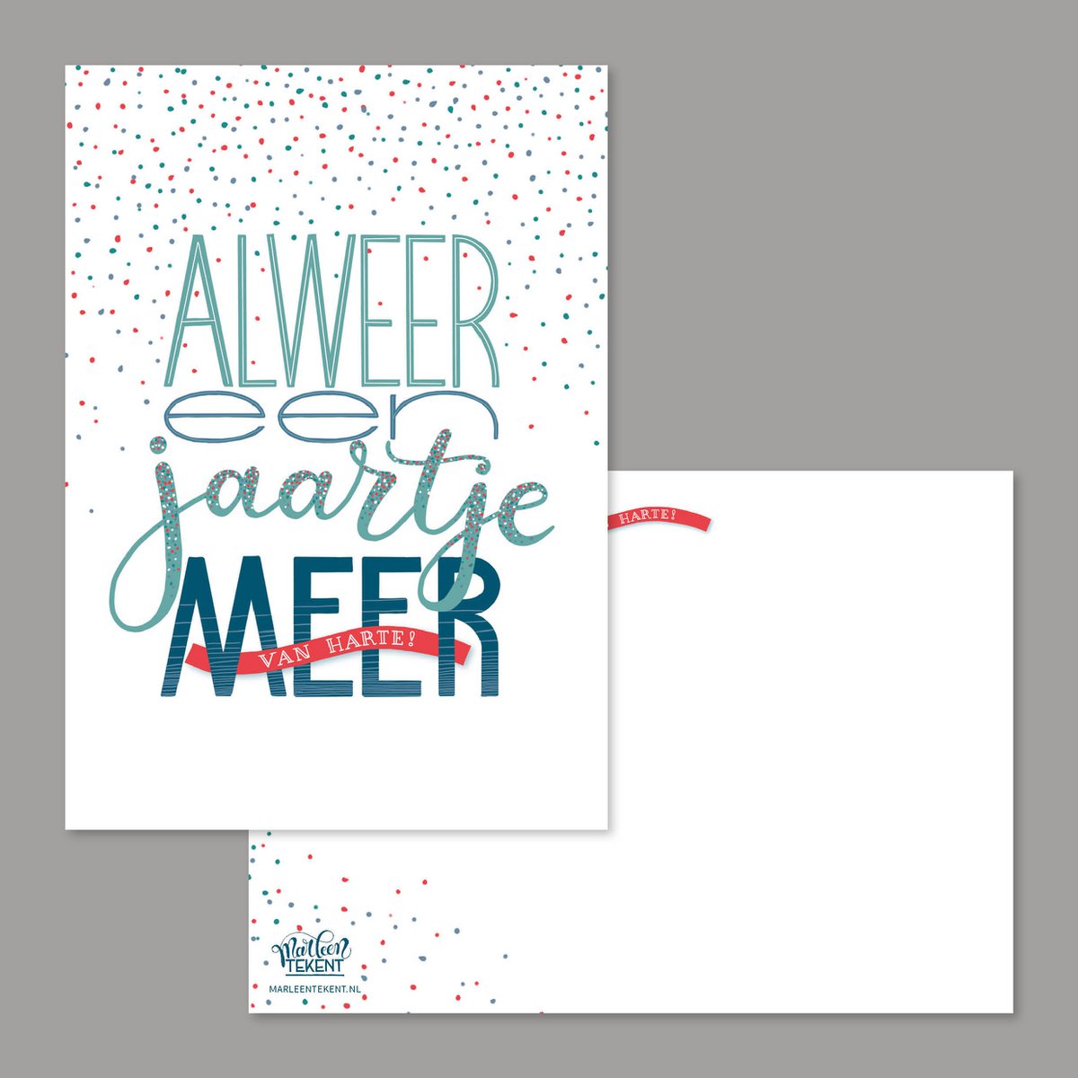 Kaartje Alweer een jaartje meer