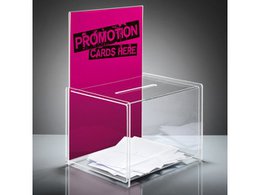 Promotional box Sigel transparent 225x300x170mm + insert for A4