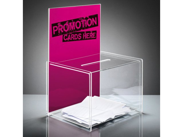 Promotional box Sigel transparent 225x300x170mm + insert for A4