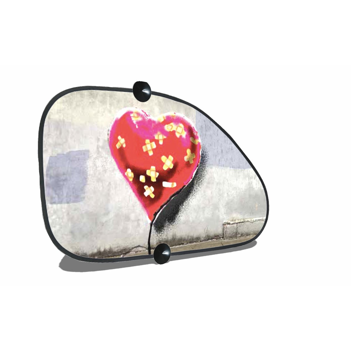 Rideau en forme de voiture Banksy (68x38cm) - Bandé (côté droit)