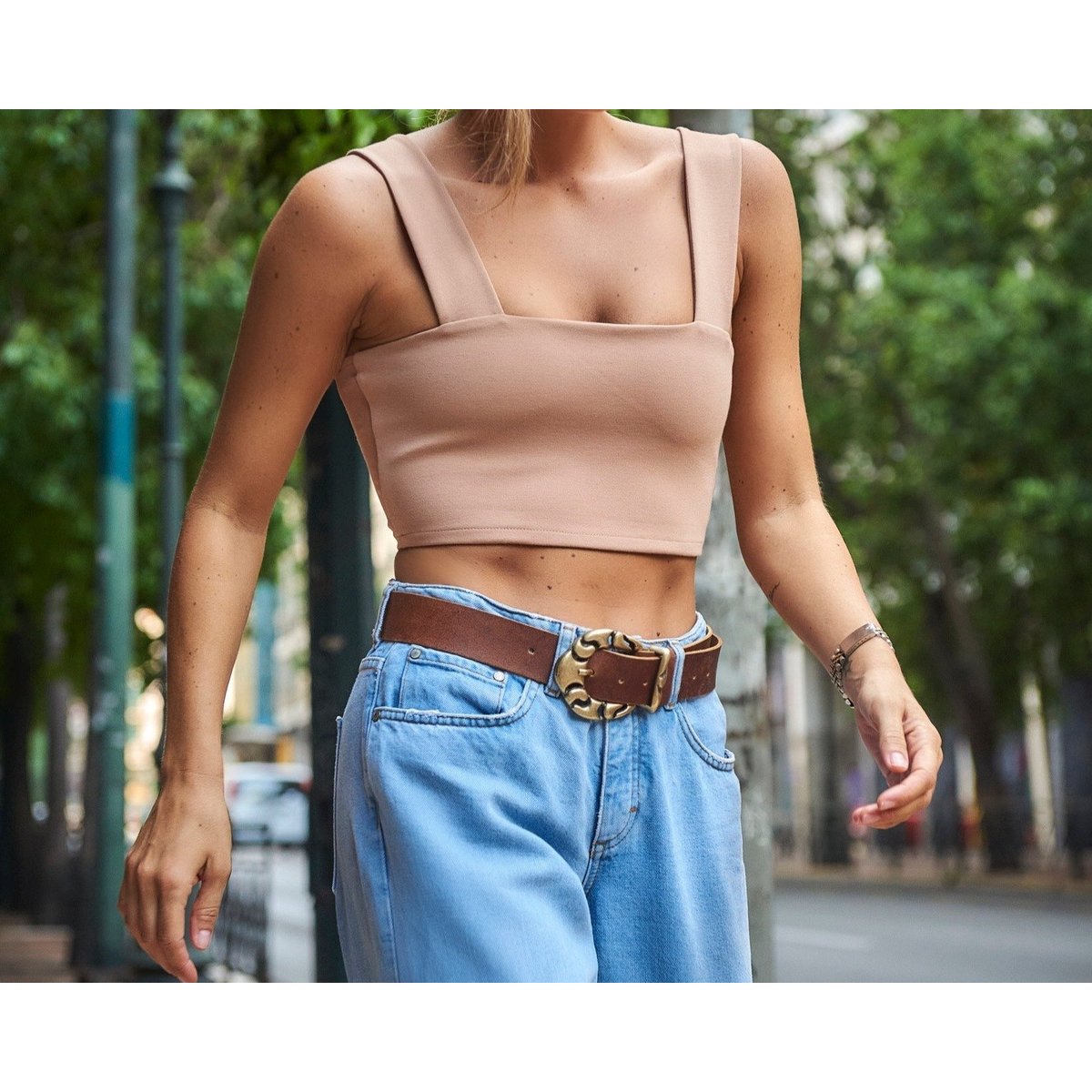 Ceinture Lea Tabac