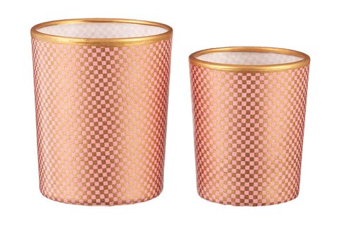 Small tealight holder made of glass & Chiyogami paper | Carees | Hand made