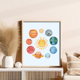 Plakat – Solsystem