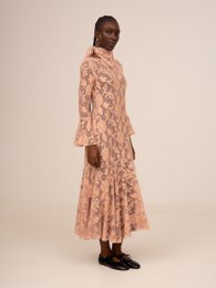 Foulard brodé Jester rose