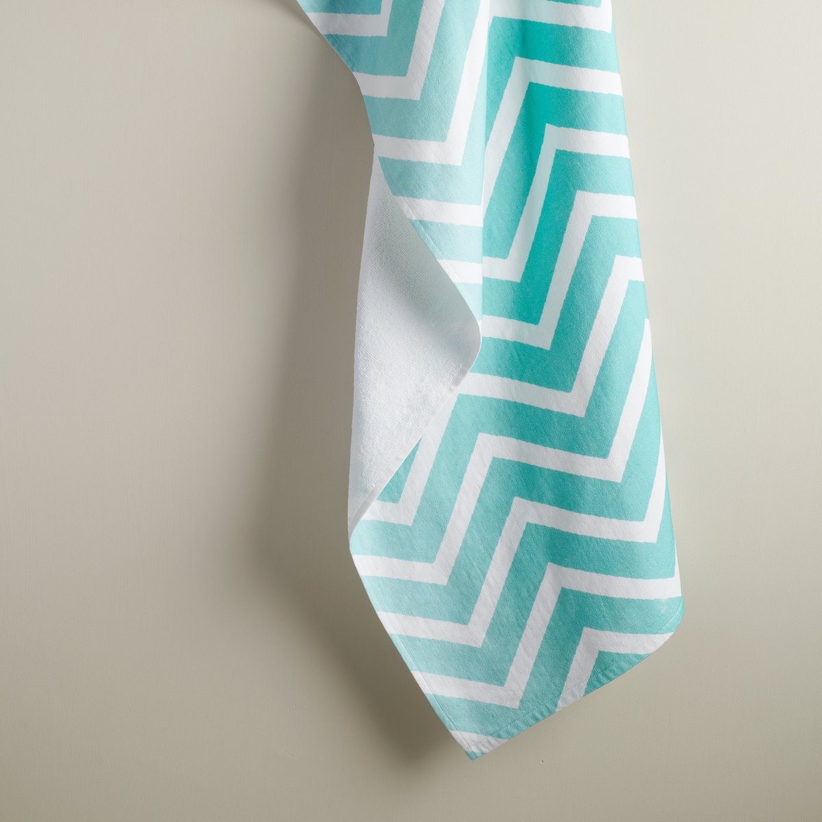Katoenen hamamdoek van badstof - XL, Chevron-patroon