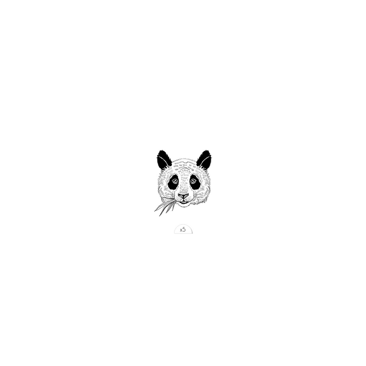 Tijdelijke tattoo: Panda